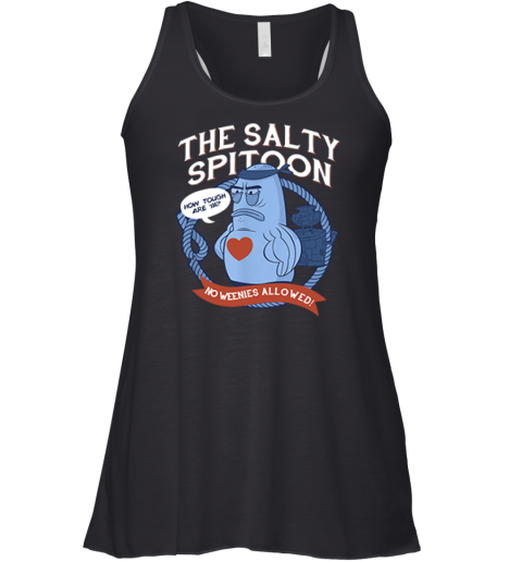 Spongebob Squarepants The Salty Spitoon No Weenies Allowed Racerback Tank