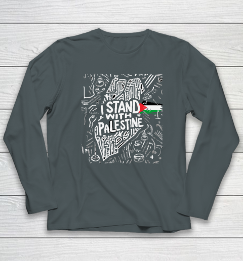 I Stand With Palestine Quote Free Palestine Long Sleeve T-Shirt 3