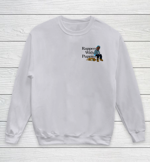 Rappers With Puppies Front and Back Youth Sweatshirt 2