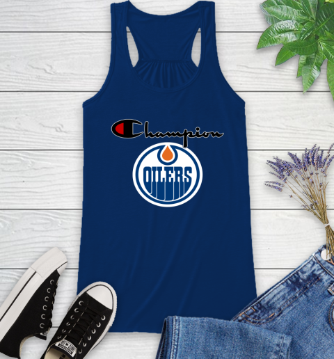 NHL Hockey Edmonton Oilers Champion Shirt Racerback Tank 5