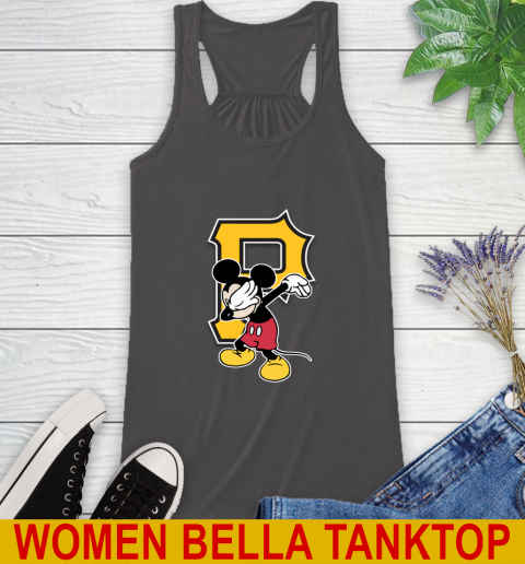 Pittsburgh Pirates MLB Baseball Dabbing Mickey Disney Sports Racerback Tank 12