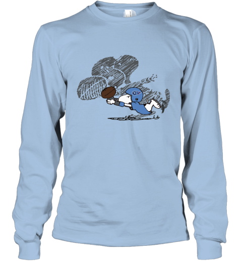 Tennessee Titans Snoopy Plays The Football Game rnzo tennessee titans snoopy plays the football game long sleeve tee 14 front light blue