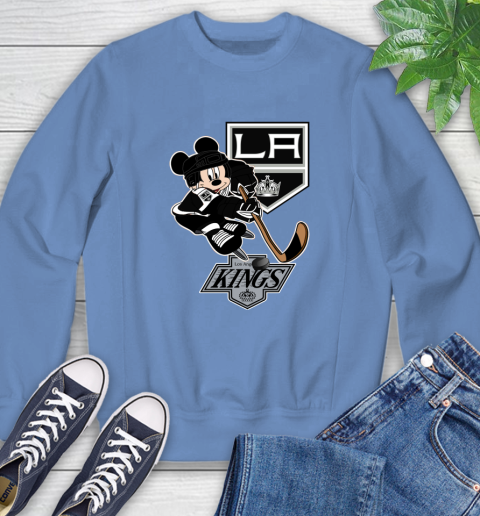 Los Angeles Kings Mickey Mouse Disney Hockey T Shirt Sweatshirt 11