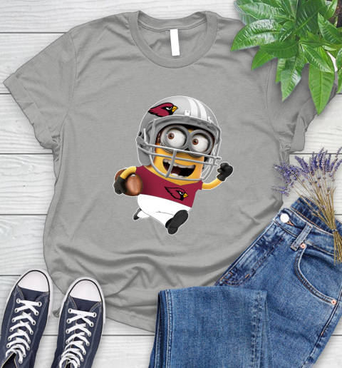 NFL Arizona Cardinals Minions Disney Football Sports Women's T-Shirt 10