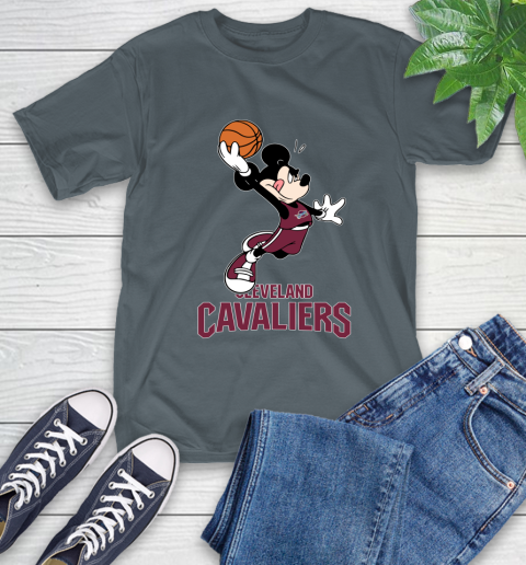 NBA Basketball Cleveland Cavaliers Cheerful Mickey Mouse Shirt T-Shirt 7