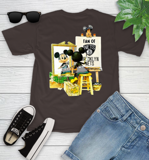 NBA Basketball Brooklyn Nets Mickey Drawing Shirt 99
