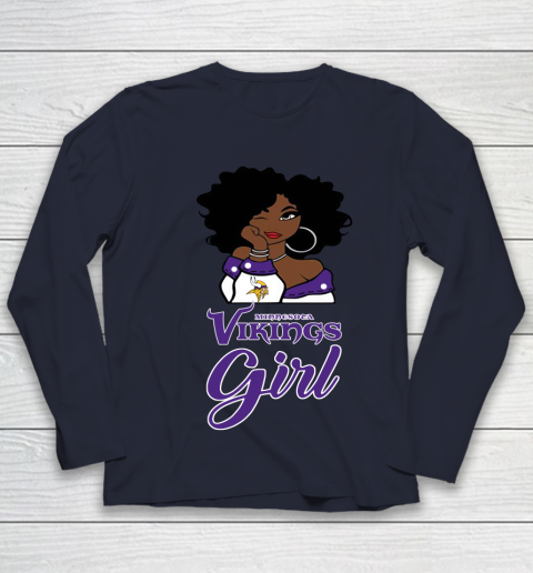 Minnesota Vikings Girl NFL Youth Long Sleeve 3