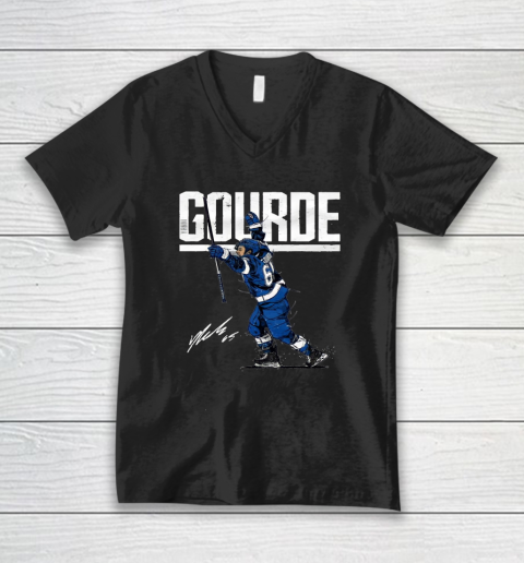 Yanni Gourde For Tampa Bay Lightning Fans V-Neck T-Shirt