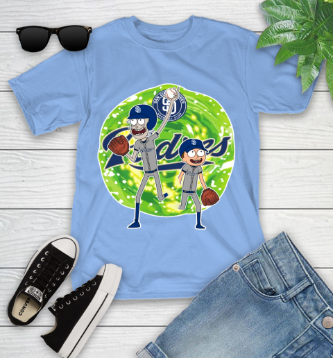 MLB San Diego Padres Rick And Morty Baseball Sports Youth T-Shirt 11