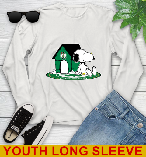 NBA Basketball Boston Celtics Snoopy The Peanuts Movie Shirt Youth Long Sleeve 12