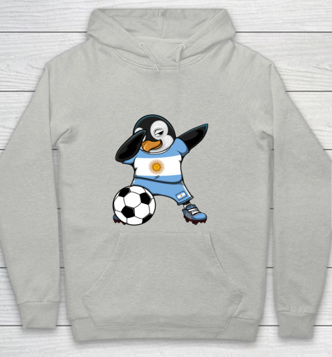Dabbing Penguin Argentina Soccer Fans Jersey Football Lovers Youth Hoodie