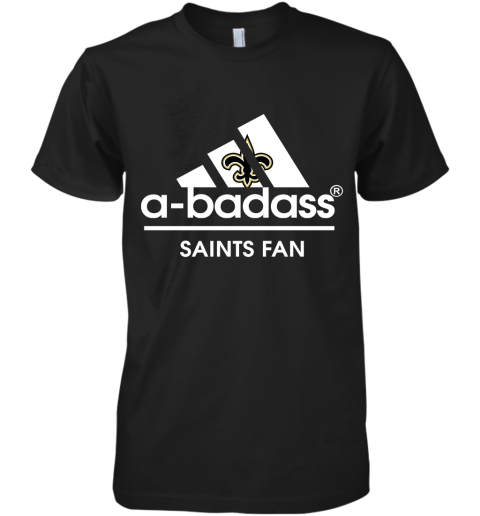A Badass New Orleans Saints Mashup Adidas NFL Premium Men's T-Shirt
