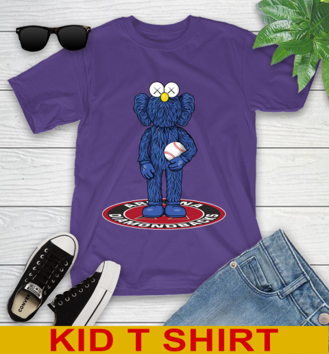 MLB Baseball Arizona Diamondbacks Kaws Bff Blue Figure Shirt Youth T-Shirt 4