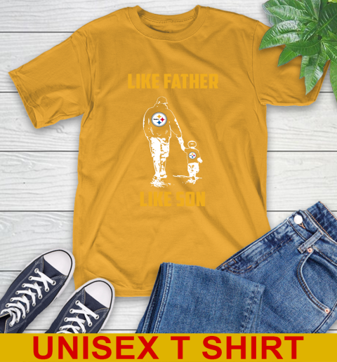 Pittsburgh Steelers NFL Football Like Father Like Son Sports T-Shirt 14