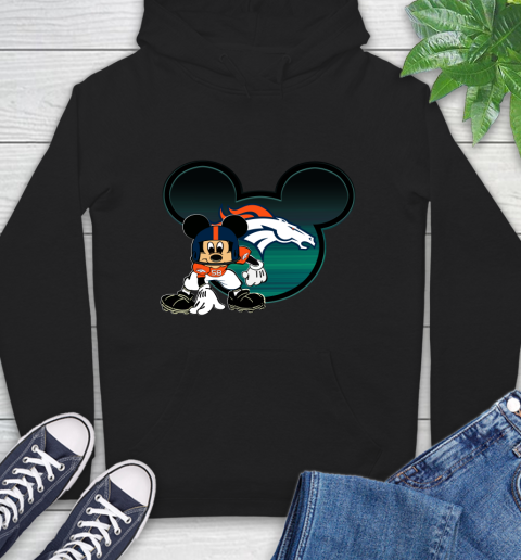 NFL Denver Broncos Mickey Mouse Disney Football T Shirt Hoodie 2