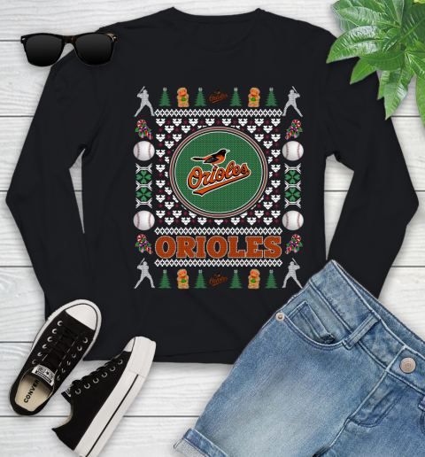 Baltimore Orioles Merry Christmas MLB Baseball Loyal Fan Ugly Shirt 124