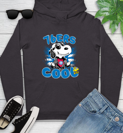 NBA Basketball Philadelphia 76ers Cool Snoopy Shirt Youth Hoodie 6
