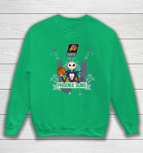 NBA Phoenix Suns Basketball Jack Skellington Halloween Sweatshirt 5