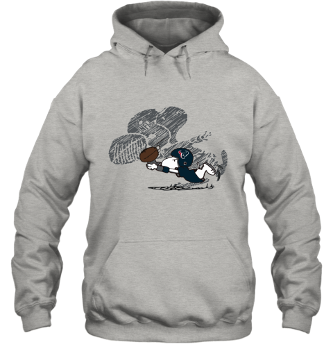 Houston Texans Snoopy Plays The Football Game Hoodie
