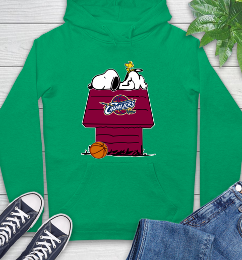 Cleveland Cavaliers NBA Basketball Snoopy Woodstock The Peanuts Movie Hoodie 8