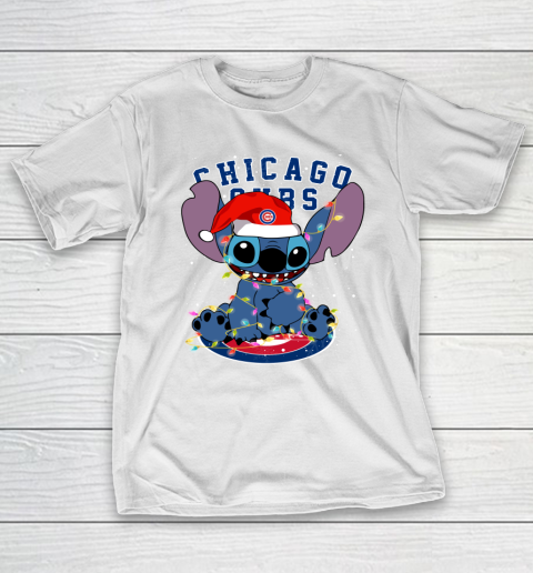 Chicago Cubs MLB noel stitch Baseball Christmas T-Shirt