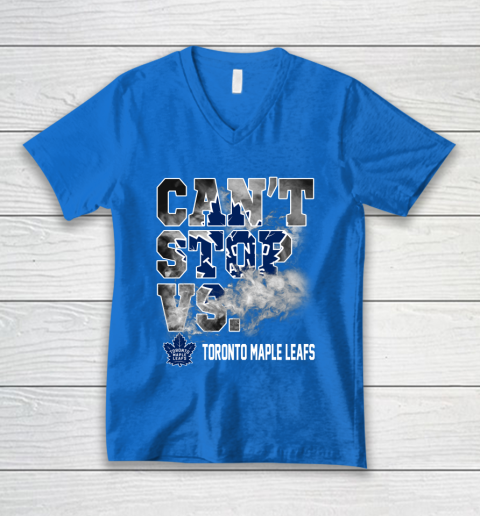 NHL Toronto Maple Leafs Hockey Can't Stop Vs V-Neck T-Shirt 5