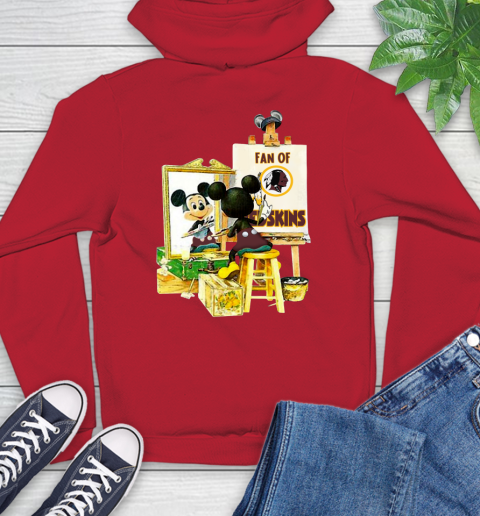 NFL Football Washington Redskins Mickey Drawing Shirt 23