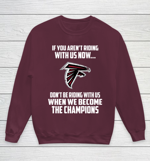 NFL Atlanta Falcons Football We Become The Champions Youth Sweatshirt 4