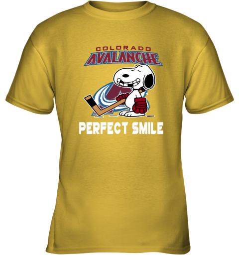 w0th colorado avalanche snoopy perfect smile the peanuts youth t shirt 26 front daisy