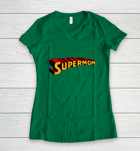 Super mom Superhero Mom for Super Mom Women's V-Neck T-Shirt 5