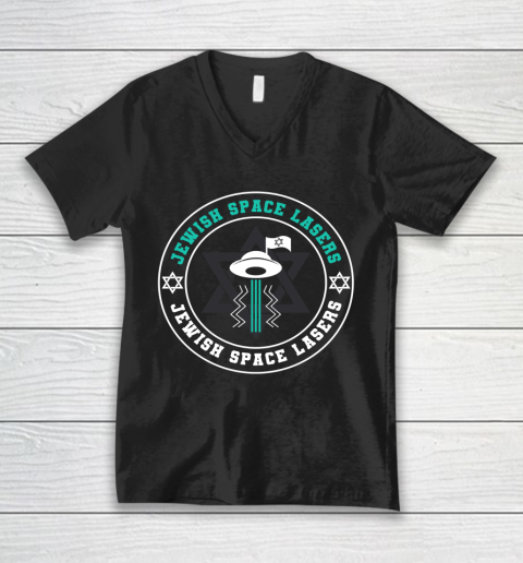 Jewish Space Lasers Space V-Neck T-Shirt