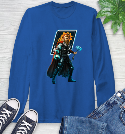 NBA Thor Avengers Endgame Basketball Phoenix Suns Long Sleeve T-Shirt 9