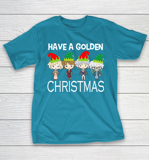 Golden Girls Lovers Gift T shirt Have A Golden Christmas Vintage T-Shirt 7