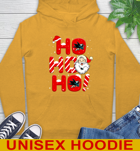San Jose Sharks NHL Hockey Ho Ho Ho Santa Claus Merry Christmas Shirt Hoodie 2