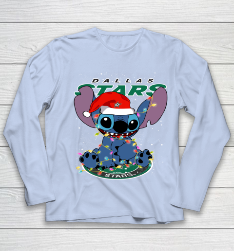 Dallas Stars NHL Hockey noel stitch Christmas Youth Long Sleeve 5