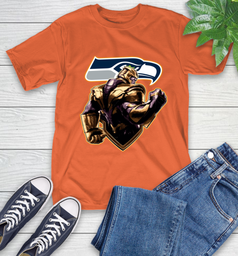 NFL Thanos Avengers Endgame Football Sports Seattle Seahawks T-Shirt 5