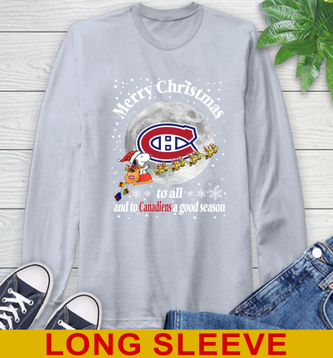 Montreal Canadiens Merry Christmas To All And To Canadiens A Good Season NHL Hockey Sports Long Sleeve T-Shirt 6