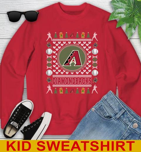 Arizona Diamondbacks Merry Christmas MLB Baseball Loyal Fan Youth Sweatshirt 7