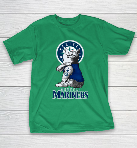 MLB Baseball My Cat Loves Seattle Mariners T-Shirt 5