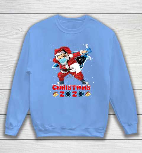Carolina Panthers Funny Santa Claus Dabbing Christmas 2020 NFL Sweatshirt 8