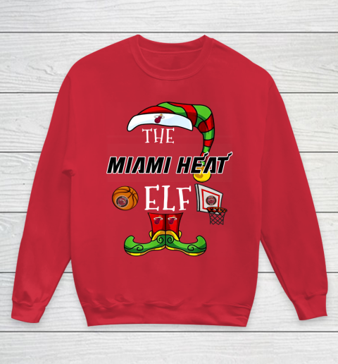 Miami Heat Christmas ELF Funny NBA Youth Sweatshirt 7