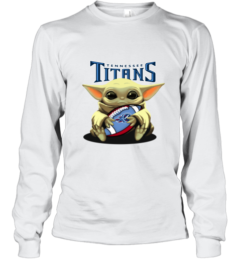 Baby Yoda Loves The Tennessee Titans rloc baby yoda loves the tennessee titans long sleeve tee 14 front white