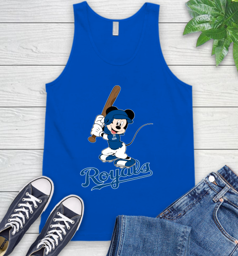 MLB Baseball Kansas City Royals Cheerful Mickey Mouse Shirt Tank Top 5