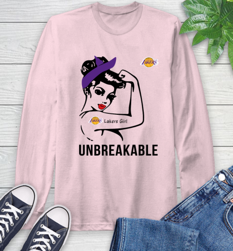 NBA Los Angeles Lakers Girl Unbreakable Basketball Sports Long Sleeve T-Shirt 8