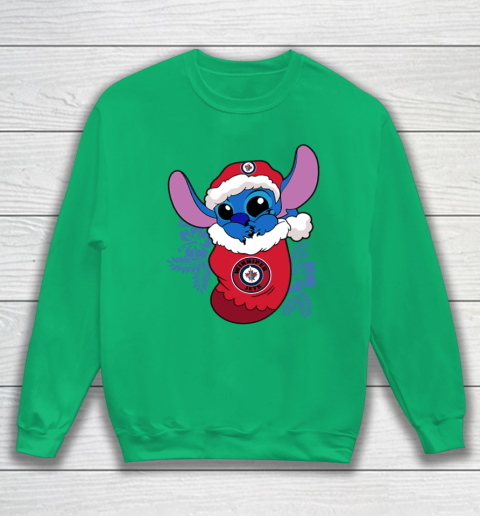 Winnipeg Jets Christmas Stitch In The Sock Funny Disney NHL Sweatshirt 6