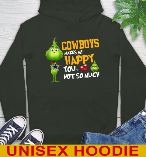 NFL Dallas Cowboys Makes Me Happy You Not So Much Grinch Football Sports Hoodie 12
