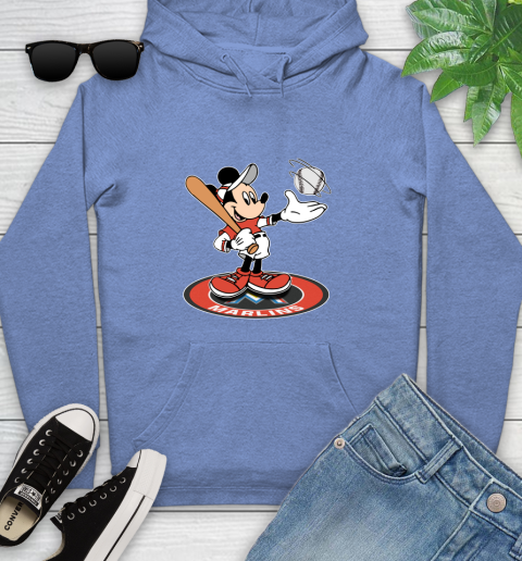 MLB Baseball Miami Marlins Cheerful Mickey Disney Shirt Youth Hoodie 11