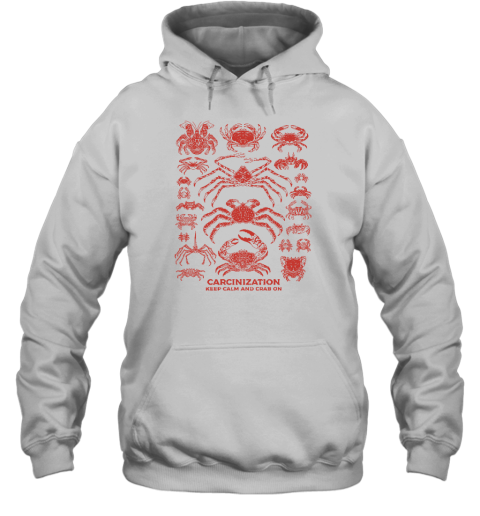 Carcinization Keep Calm Crab On Hoodie - Topshirtpro