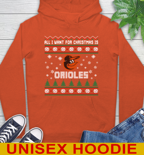 MLB All I Want For Christmas Is Baltimore Orioles Baseball Sports 16