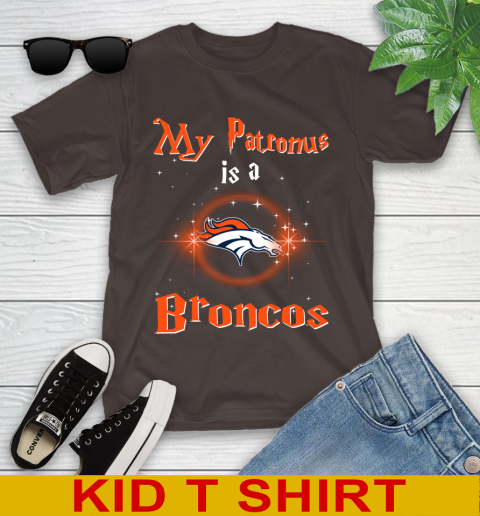 NFL Football Harry Potter My Patronus Is A Denver Broncos Youth T-Shirt 6